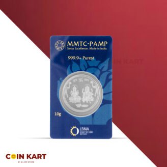 Ganesh Lakshmi ji 999.9 Purity 10 gm Silver Coin