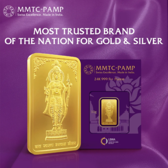 Ram Lalla 24K (999.9) 10 gm Gold Bar
